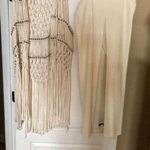 Cream off white dress pants